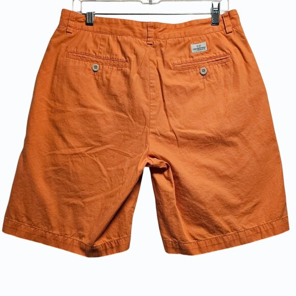 Vineyard Vines Shorts Mens 32 Orange Chino Club Shorts Preppy Flat Front Golf - Picture 2 of 10